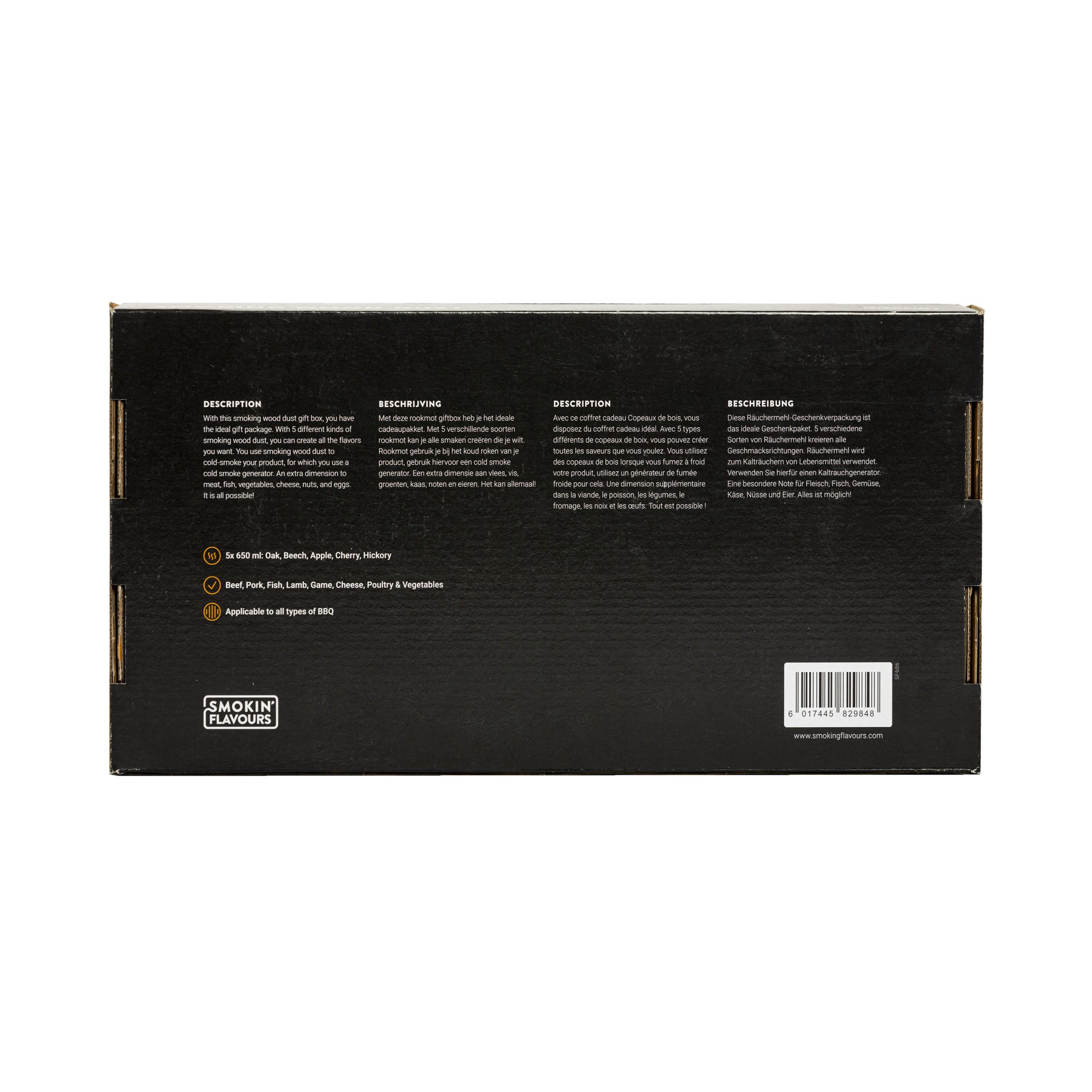 Smokin Flavours Giftbox rookmot 5x650ml Smokin Flavours Giftbox rookmot 5x650ml