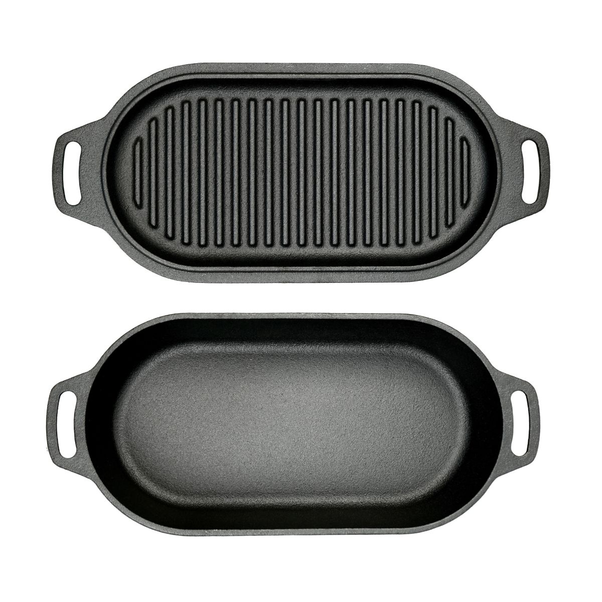 Valhal outdoor dutch oven 2 skillets 2 liter ovaal Valhal outdoor dutch oven 2 skillets 2 liter ovaal