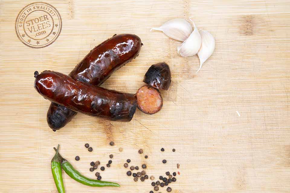 BBQ-worst chorizo (5st. Ca. 400 gram) Home Made BBQ-worst chorizo (5st. Ca. 400 gram) Home Made