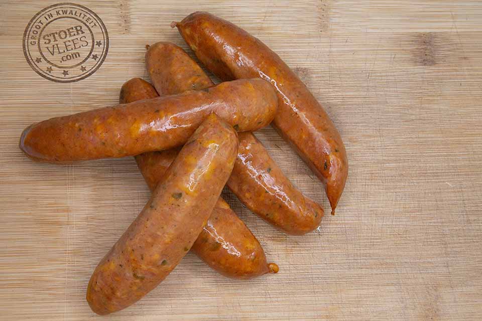 BBQ-worst ‘Texas’ jalapeño & cheddar (5st ca. 400 gram) BBQ-worst ‘Texas’ jalapeño & cheddar (5st ca. 400 gram)