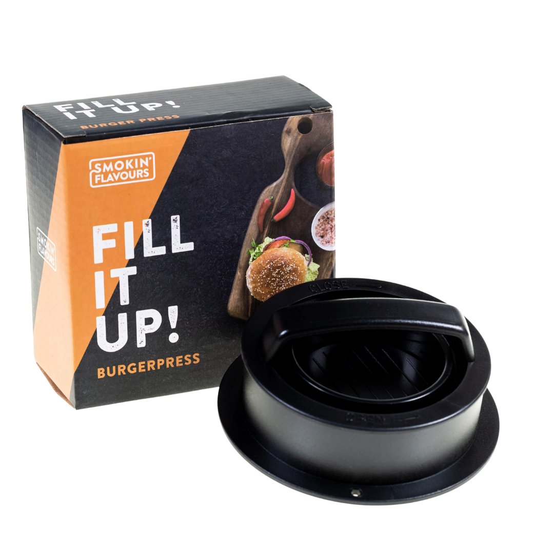 Burgerpers gemaakt van kunststof