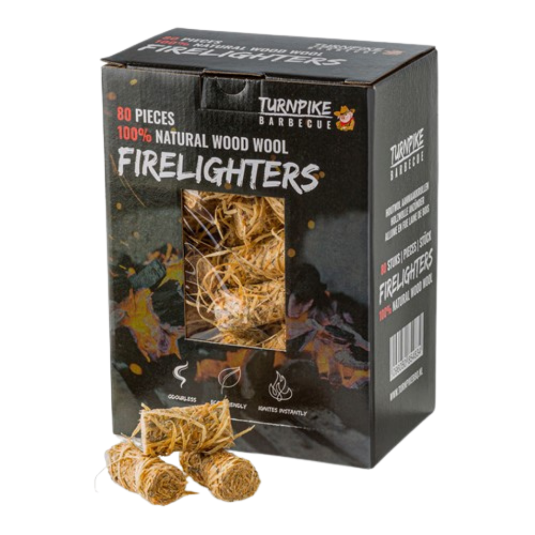Turnpike BBQ Wood Wool Wokkels 80 stuks 1,25 kg Turnpike BBQ Wood Wool Wokkels 80 stuks 1,25 kg