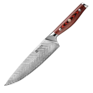 P1 Professioneel Damascus Koksmes 20 cm